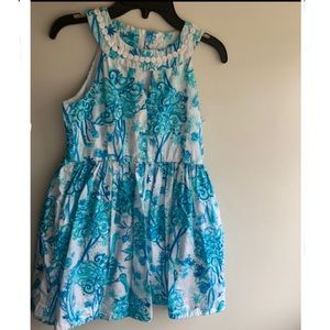 Lilly Pulitzer Kids Blue Flower Dress